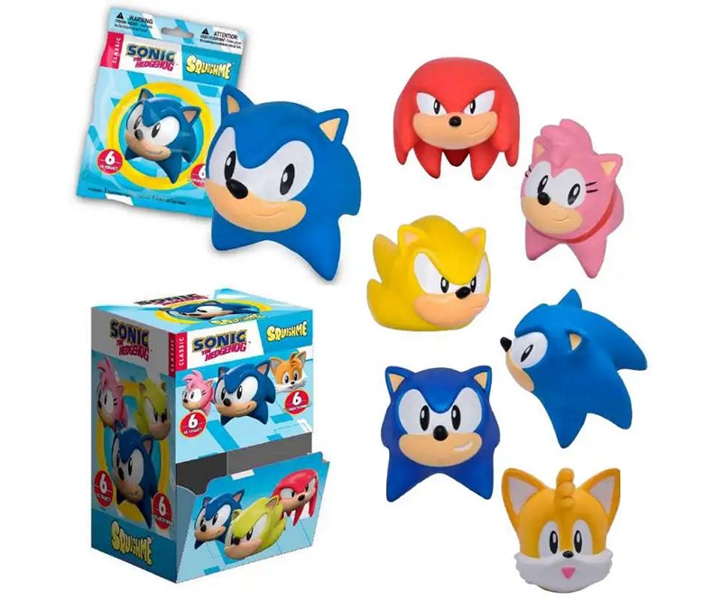 SONIC Squishy Fugure In bustina a sorpresa 8cm – In espo da 16pz 6ass…x16…x32